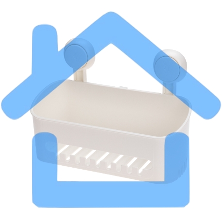 Полка для ванной комнаты HALSA HLS-F-103W на вакуумной присоске, прямая-1