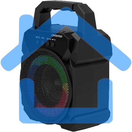 Портативная колонка Digma D-PS1500 черный 10 Вт 1.0 BT 10м 500mAh-3