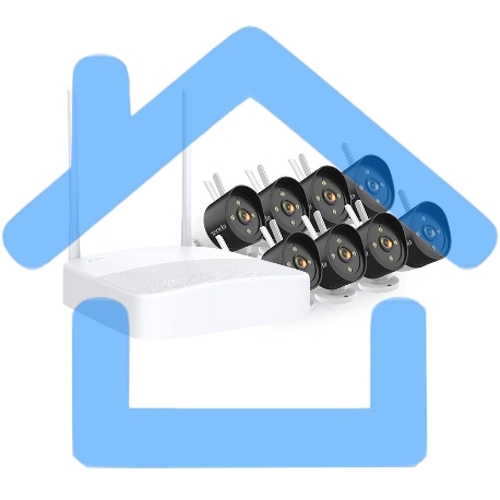 Система видеонаблюдения KIT 8CHW-3TC K8W-3TC TENDA