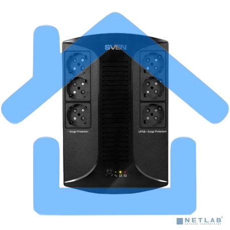 Источник бесперебойного питания SVEN UP-L1000E 1000VA/500W (6 розеток: 3х UPS/сетевой фильтр+3 x сетевой фильтр)-8