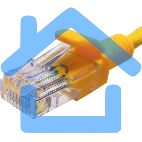 Патч-корд Suprlan 10-0161 UTP RJ-45 вил.-вилка RJ-45 кат.5E 0.5м желтый LSZH 24AWG-1