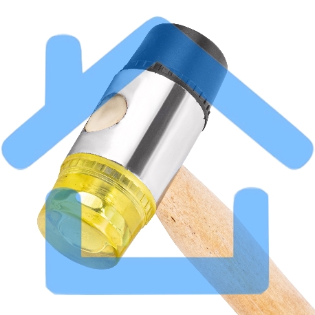 Молоток рихтовочный, бойки 35 мм, комбинированная головка, деревянная ручка SPARTA 108305-2