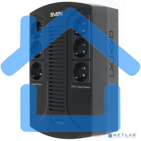 Источник бесперебойного питания SVEN UP-L1000E 1000VA/500W (6 розеток: 3х UPS/сетевой фильтр+3 x сетевой фильтр)-7