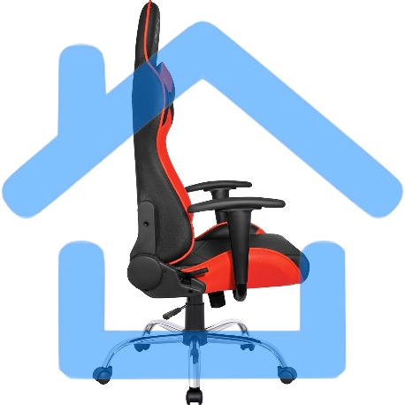 Кресло игровое Defender Azgard черный/Красный, полиуретан, 60мм-4