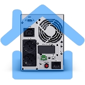 Источник бесперебойного питания Сайбер Электро ИБП ЭКСПЕРТ-II-1000 Онлайн, Напольное исполнение 1000ВА/900Вт USB/RS-232/SNMPslot (2 EURO + 1 IEC С13) (12В /7Ач. х 2)