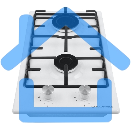 Газовая панель Maunfeld EGHE.32.3EW/G Домино, • Тип: газовая 30см • Тип установки: независимая • Управление: фронтальное, переключатели поворотные • Нагревательный элемент: конфорка, 2шт • Мощность конфорок, Вт: 2600, 1700 • Материал исполнения: металл/эм-13