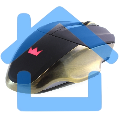 Мышь беспроводная Crown Gaming CMXG-605 черный, 1600 dpi, радиоканал, USB, кнопки - 6-10