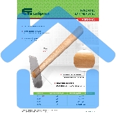 Рукоятка для молотка Сибртех шлифованная, БУК, 250 мм