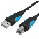 Кабель Vention USB 2.0 AM/BM - 3 м. черный VAS-A16-B300