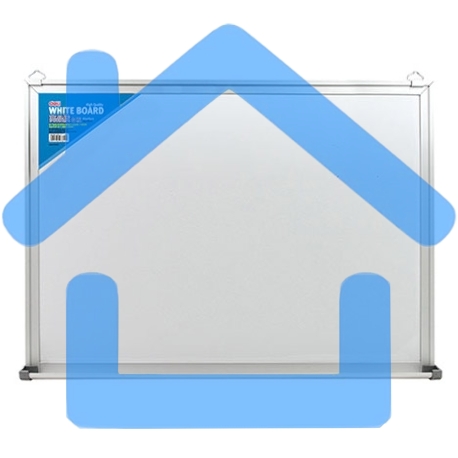 Демонстрационная доска Deli E7818 магнитно-маркерная лак 90x150см белый с аксессуарами