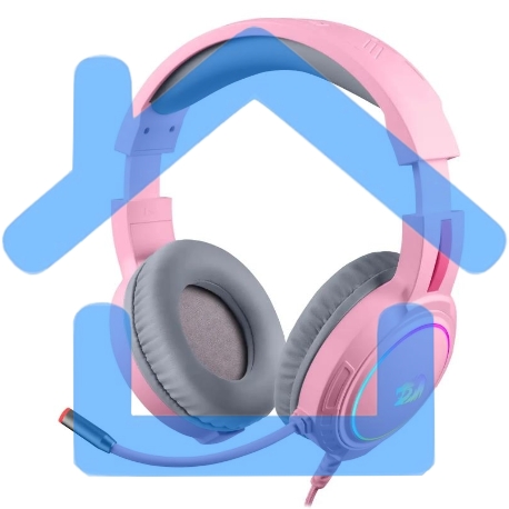 Гарнитура игровая Defender Mento RGb  3.5мм  розовые