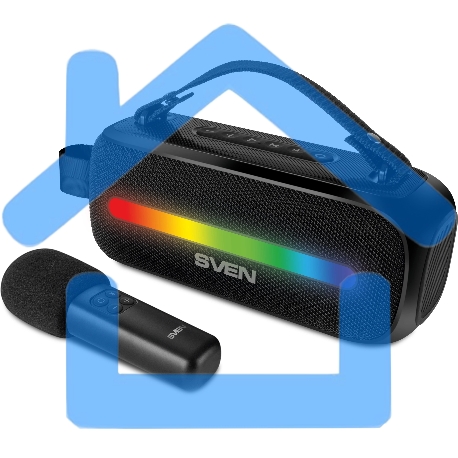 Колонка портативная Sven PS-255 черный 12W 1.0 BT 3600mAh (SV-022563)-13