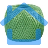 Шпагат полипропиленовый Сибртех 93976 1200 текс, 1,7 мм, L 60 м, Россия, зеленый