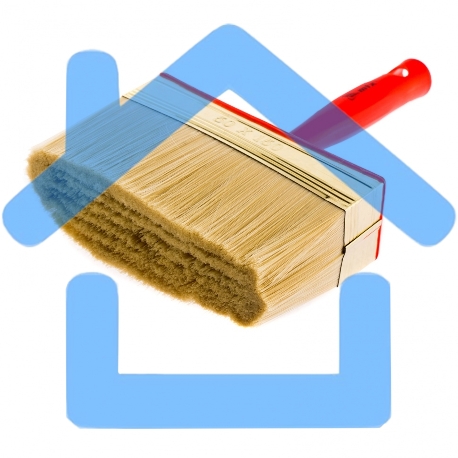 Кисть-ракля, 50 х 150 мм, искусст. щетина, пластмас. корпус, пластмас. ручка MTX-1