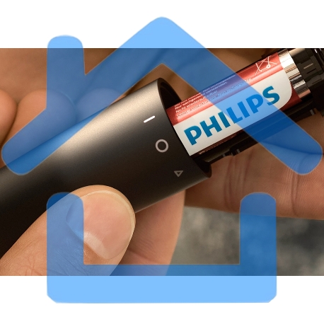 Триммер для носа Philips NT1620/15 роторный режущий элемент, водонепроницаемый корпус - пластик, цвет - черный, в комплекте батарейка АА-6