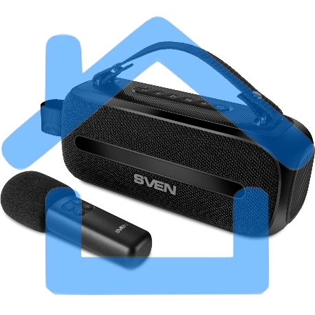 Колонка портативная Sven PS-255 черный 12W 1.0 BT 3600mAh (SV-022563)-12