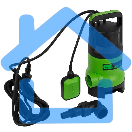 Дренажный насос СИБРТЕХ для грязной воды СДН800-35 800 Вт напор 9 м 13500 л/ч 97265-9