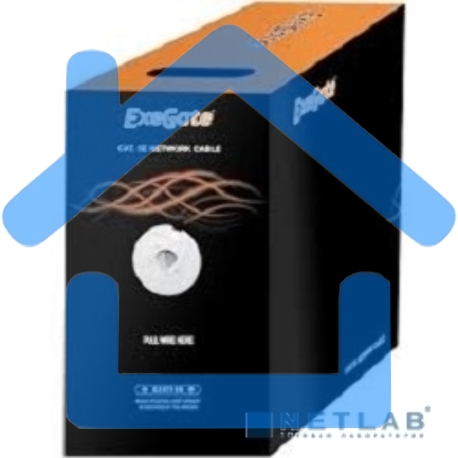 Кабель Exegate EX186134RUS UTP 4 пары кат.6 Exegate CCA, 305м pullbox, серый-2