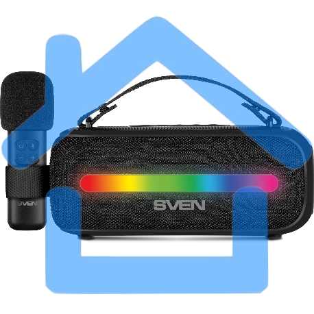 Колонка портативная Sven PS-255 черный 12W 1.0 BT 3600mAh (SV-022563)-11