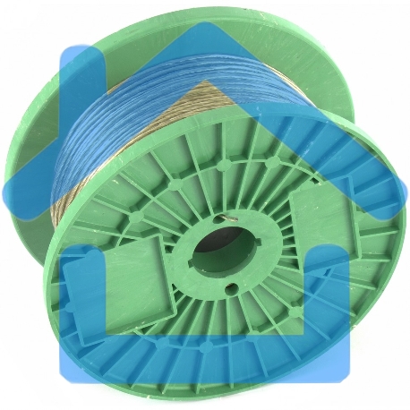 Трос металлополимерный прозрачный ПР-2.5, (2,5мм толщина, катушка 200м.п.), Россия Сибртех