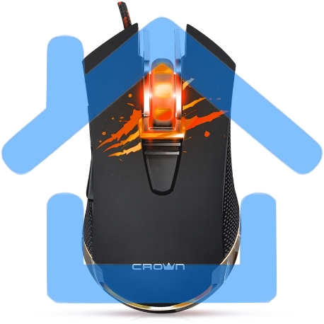 Мышь CROWN Gaming CMXG-614 USB CM000001532 DPI 800/1000/1600/2400-34