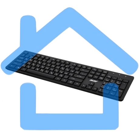 Клавиатура Acer OKW020 проводная, USB, черный-30