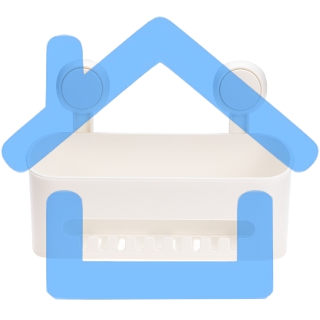 Полка для ванной комнаты HALSA HLS-F-103W на вакуумной присоске, прямая-3