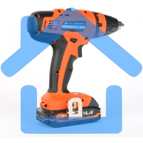 Дрель-шуруповерт Patriot BR 140Li, Аккумуляторная, 14,4В, 2 АКБ, Кейс-1
