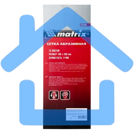 Сетка абразивная, P 400, 106 х 280 мм, 25 шт. Matrix