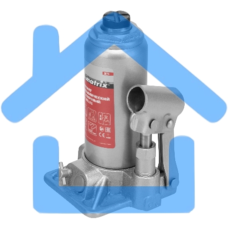 Домкрат гидравлический бутылочный, 3 т, h подъема 178–343 мм, в пласт. кейсеMatrix-1