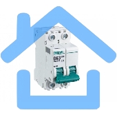 Выключатель автоматический модульный Dekraft 2п C 63А 4.5кА ВА-101 11072DEK