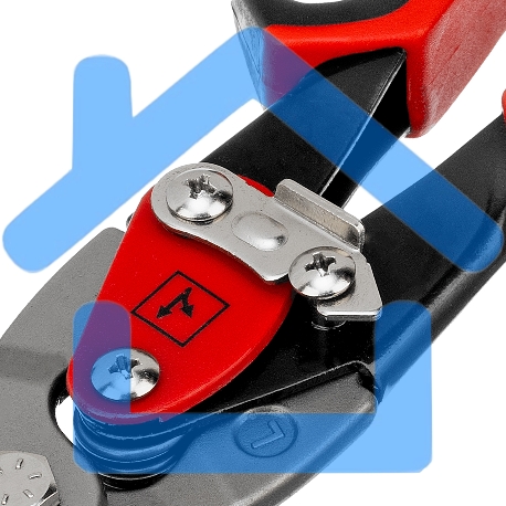 Ножницы по металлу Matrix, 250 мм, левый рез,сталь CRMO,двухкомпонентные рукоятки, PRO-2