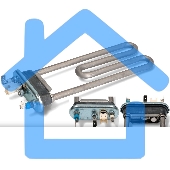 Нагреватель (ТЭН) для стиральной машины Candy, Hoover 1640W, L-180 с датчиком, Thermowatt 3406113