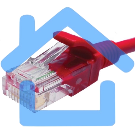 Патч-корд Suprlan 10-0154 UTP RJ-45 вил.-вилка RJ-45 кат.5E 3м красный LSZH 24AWG-1
