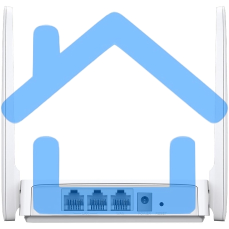 Роутер Mercusys 300Mbps Multi-Mode Wireless N Router, 2× Fixed External Antennas, 2× 10/100 Mbps LAN Ports, 1× 10/100 Mbps WAN Port, FEATURE: Access Point Mode, WPS/Reset Button, IPTV, IPv6, Beamforming, MU-MIMO, Parental Controls, Guest Network-3