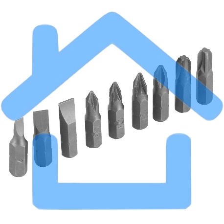 Отвертка реверсивная, набор бит, 10 шт., CrV Sparta-6