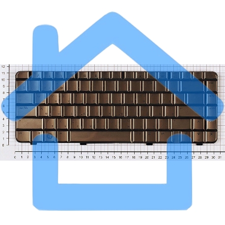 Клавиатура для ноутбука HP Pavilion DV3-2000 DV3-2100 кофе