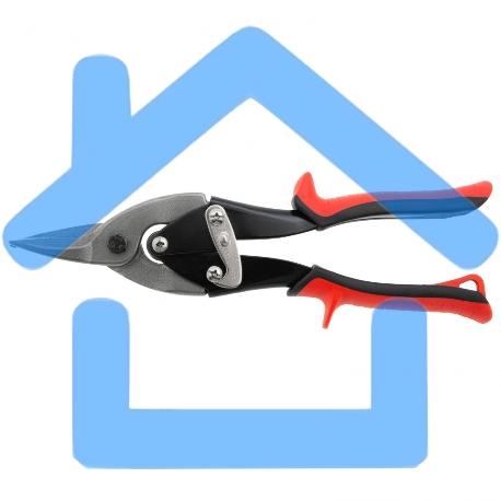 Ножницы по металлу Matrix 250мм пряморежущие обрезиненныерукоятки-7