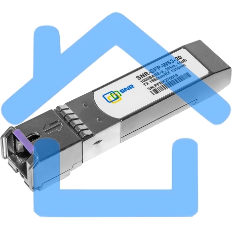 Модуль SNR SFP WDM, дальность до20км (14dB), 1550нм-2