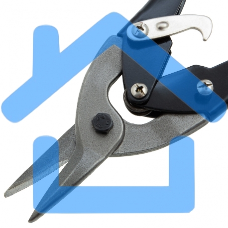 Ножницы по металлу Matrix 250мм пряморежущие обрезиненныерукоятки-5