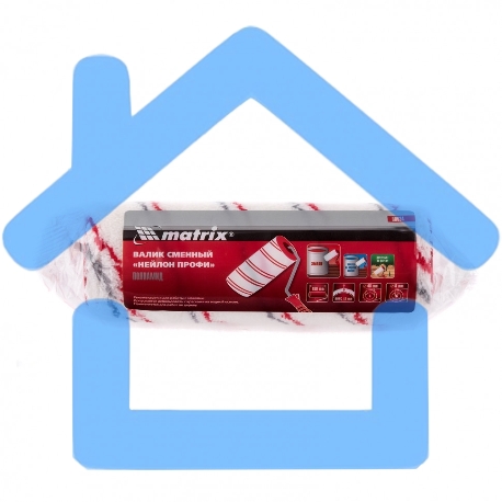 Валик сменный Matrix НЕЙЛОН, 180 мм, ворс 12 мм, D 48 мм, D ручки 8 мм