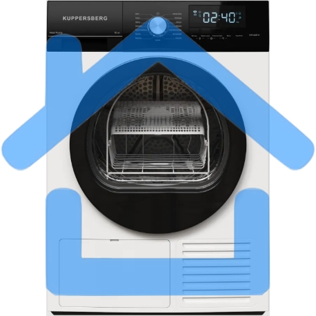 Сушильная машина Kuppersberg DM 660 W белый, 10 кг, сушка - конденсационная, программ - 15, 59.5 x 85 x 66.5 см-1