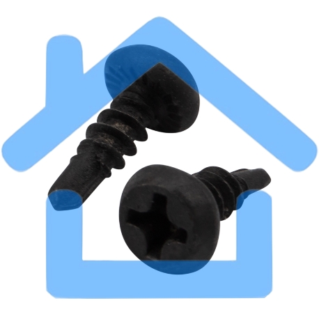 Саморез для металлических конструкций KRANZ сверло 3.5х9.5, короб (500 шт./уп.)-3