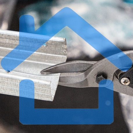 Ножницы по металлу Matrix 250мм пряморежущие обрезиненныерукоятки-2