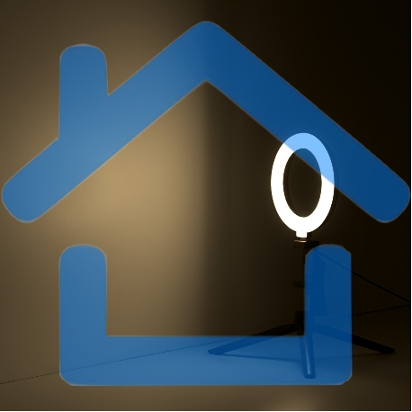 Светильник кольцевой Gauss 10W 600lm 3000-6500K 5V USB IP20 160*23мм черный дим, пульт LED 8-2