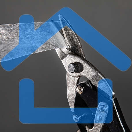 Ножницы по металлу Matrix 250мм пряморежущие обрезиненныерукоятки-3