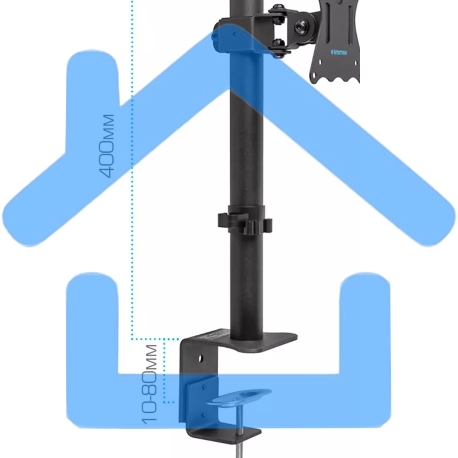 Кронштейн для монитора Kromax CASPER-505 черный 4 шт/уп. 10