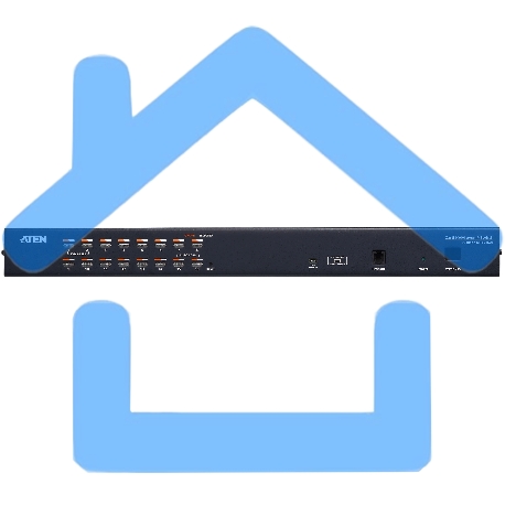 Переключатель KVM, 1 local user PS2+VGA+1 IP user =) 16 cpu (PS2/USB/Sun+VGA)/RS232, без шнуров Cat 5 High-Density KVM over the NET.-4