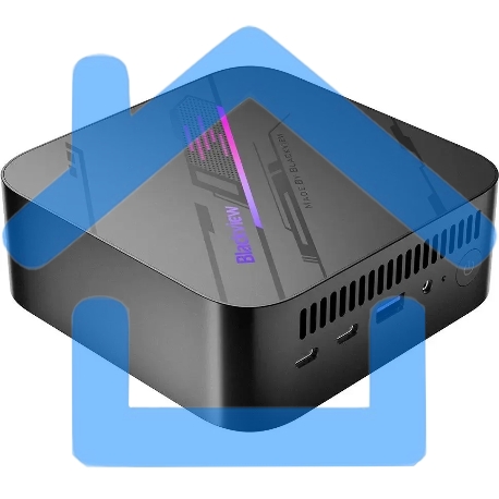 Мини ПК Blackview MP100 (AMD Ryzen 5825U) 16+1Tb, WIFI a/b/g/n/ac, Bluetooth 4.2, Win11 Pro, USB3.2, HDMI 1.4b Type A *2, RJ45*1, 5.5/2.1мм DC Jack *1, 3.5мм Phone Jack*1, Colour: Black-4