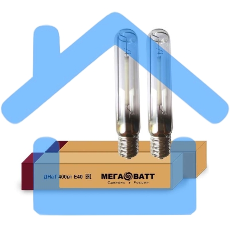 Лампа газоразрядная натриевая ДНаТ 400 E40 (25) МЕГАВАТТ 02959